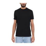 Zwarte T-shirts en Polos Dsquared2 , Black , Heren