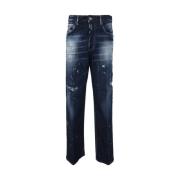 Blauwe Navy San Diego Jeans Dsquared2 , Blue , Dames