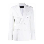 Witte Blazer - Sportieve Elegantie Dsquared2 , White , Dames