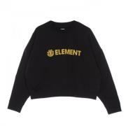 Zwarte Logic Crew Sweatshirt voor Vrouwen Element , Black , Dames