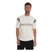 Bedrukt College T-shirt Emporio Armani , White , Heren