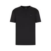 Iconisch Logo Heren T-Shirt Emporio Armani , Black , Heren