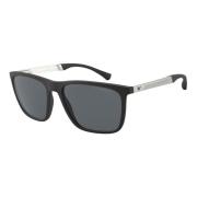 EA 4150 Zonnebril, Zwart/Grijs Emporio Armani , Black , Heren