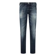 Vintage Slim Fit Denim Jeans Emporio Armani , Blue , Heren