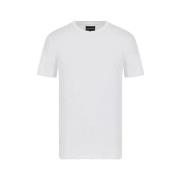 Essentiële Piman Katoenen T-shirt Emporio Armani , White , Heren