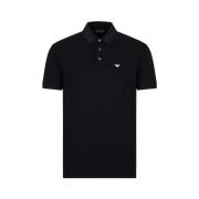 Klassiek Polo Shirt voor Heren Emporio Armani , Black , Heren