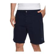 Katoenen Bermuda Shorts - Rechte pasvorm Emporio Armani , Blue , Heren