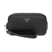 Clutch Tas Emporio Armani , Black , Heren