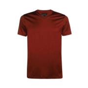 V-Hals T-Shirt Emporio Armani , Red , Heren
