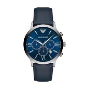 Ar11226 Quartz Horloge - Blauw/Azure Wijzerplaat, Stalen Kast, 43mm Em...