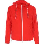 Rode Gl Effect Hoodie Emporio Armani , Red , Heren