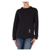 Modal Logo Sweatshirt Emporio Armani , Black , Dames
