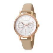 Rose Gouden Dames Mode Horloge Esprit , Pink , Dames