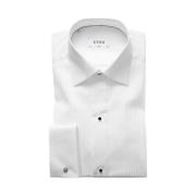 Stijlvolle Katoenen Formele Overhemd Eton , White , Heren