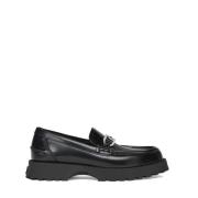 Zwarte platte schoenen met Fendi OLock detail Fendi , Black , Heren