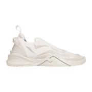Jacquard Slip-On Sneakers Fendi , White , Heren