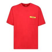 Sportieve Stijl Rood T-Shirt Ferrari , Red , Heren