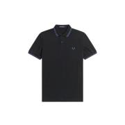 T96 Twin Tipped Shirt in Zwart Fred Perry , Black , Heren