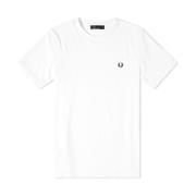 T-shirt Fred Perry , White , Heren