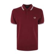 Twin Tipped Shirt Fred Perry , Red , Heren