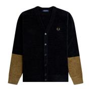 Zwarte Ciniglia Cardigan Cardigan Fred Perry , Black , Heren