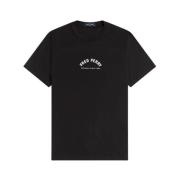 t-shirt Fred Perry , Black , Heren