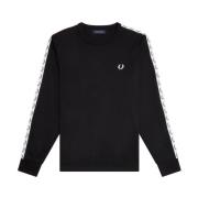 Longsleeve T-shirt met Sporttape Fred Perry , Black , Heren