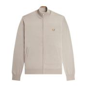 Beige Cardigan met Rits Fred Perry , Beige , Heren