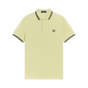 Slim Fit Twin Tipped Polo in Wax Yellow Navy Black Fred Perry , Yellow...