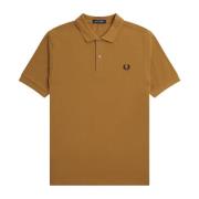 Slim Fit Effen Polo in Donker Karamel/Marineblauw Fred Perry , Brown ,...