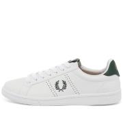 Geperforeerde Leren Tennisschoenen Fred Perry , White , Heren