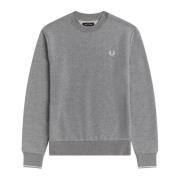 Crew Neck Sweatshirt M7535 Fred Perry , Gray , Heren