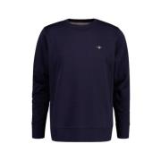 Classic Crew Neck Sweatshirt Gant , Blue , Heren