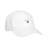 Stijlvolle Katoenen Twill Cap Accessoire Gant , White , Heren