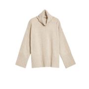 Oversized Coltrui in Wol en Kasjmier Mix Gant , Beige , Dames