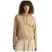 Biologisch Katoenen Hoodie Gant , Beige , Dames