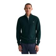 Ultra Fijne Wol Half-Zip Coltrui Gant , Green , Heren