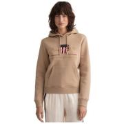 Gouden Effect Hoodie Gant , Beige , Dames