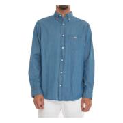 Casual overhemd met knoopsluiting Gant , Blue , Heren