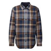 Blauwe Overshirts Gant , Blue , Heren