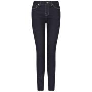 Blauwe Denim Skinny Jeans Giorgio Armani , Blue , Dames