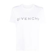 Witte Aw23 Dames T-shirt - Stijlvol en Comfortabel Givenchy , White , ...