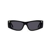 Rechthoekige zwarte zonnebril met rechte armen Givenchy , Black , Unis...