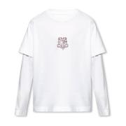 T-shirt met lange mouwen Givenchy , White , Heren