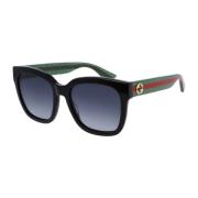 Damesaccessoires zonnebril zwart Ss23 Gucci , Green , Dames