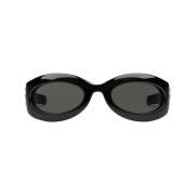 Zwarte zonnebril met accessoires Gucci , Black , Dames