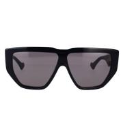 Minimalistische zonnebril Gg0997S 002 Gucci , Black , Heren