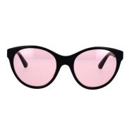 Swarovski Kristal Cat Eye Zonnebril Gucci , Black , Dames