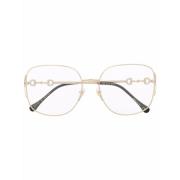 Gold Optical Frame with Accessories Gucci , Yellow , Dames
