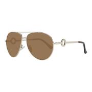 Gouden Aviator Zonnebril voor Vrouwen Guess , Yellow , Dames